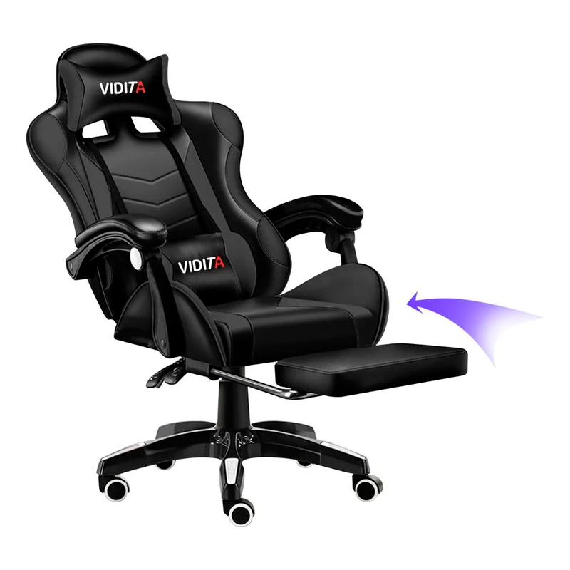 Silla Gamer Vidita Gx2000 Ergonómica Presidencial Reclinable Con Reposapiés Videojuego Pc Professional