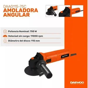 (Promoción Gumpleaños 🔥) Combo Pack Amoladora Angular + Percutor Taladro Daewoo 750w