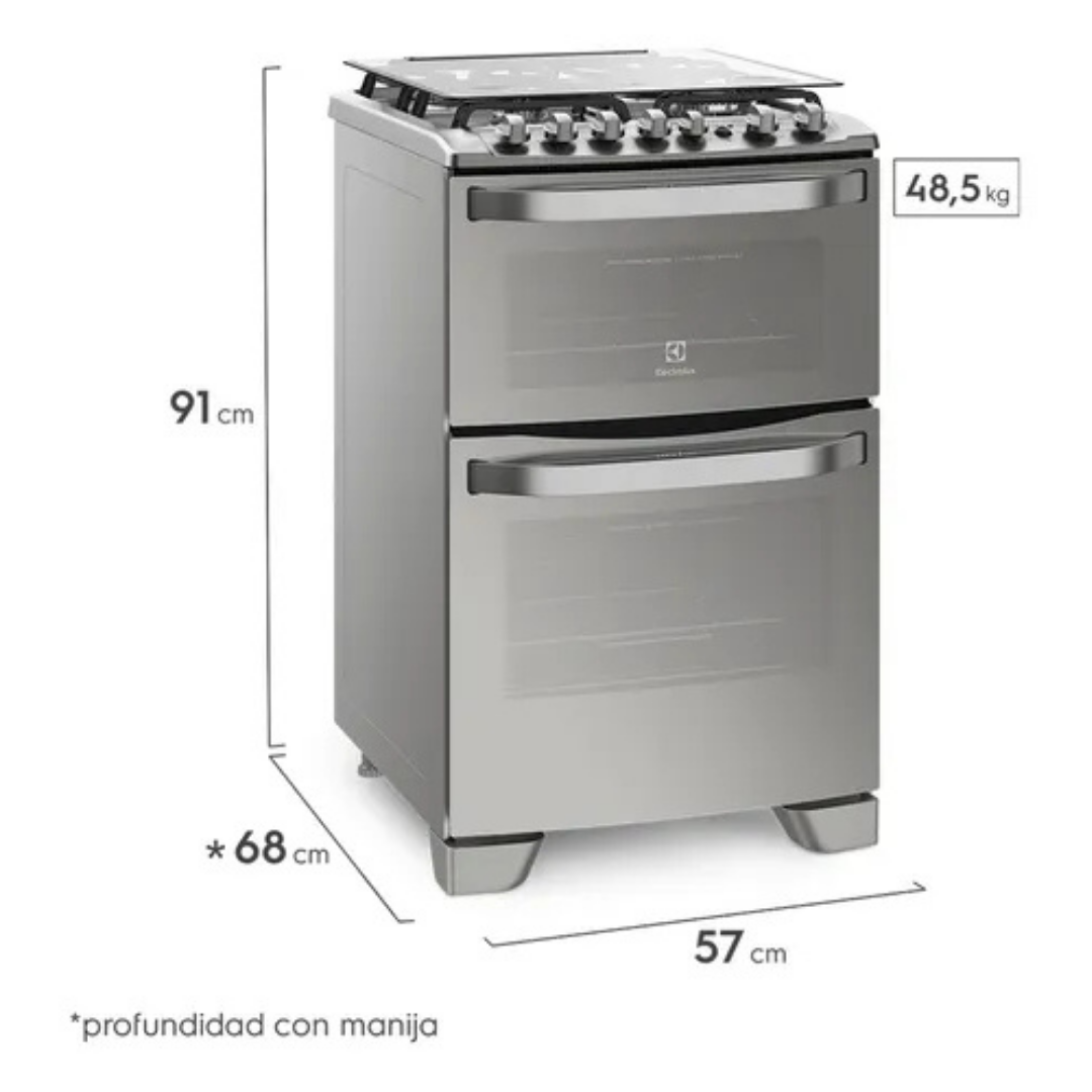 (Promoción 🔥) Cocina Electrolux Doble Horno 56DXQ 57cm