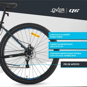 Bicicleta de montaña Overtech Q6 R29 Talle L