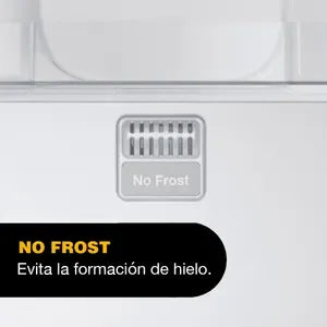 Heladera Whirlpool No Frost WRM39CK de acero inoxidable con montaje superior de 340 lts