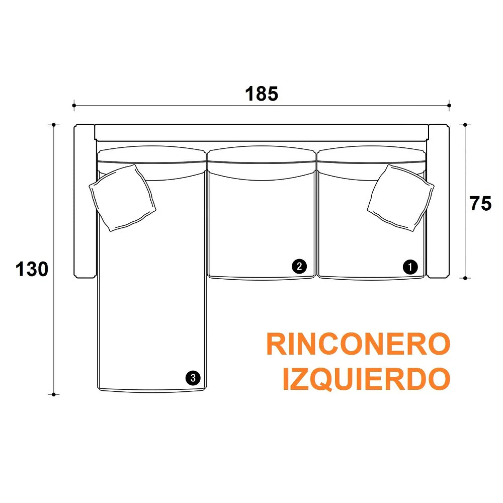(Promoción 🔥) Sillon de 3 Esquinas Esquinero Convertible Madera Americana Chenilla Gris