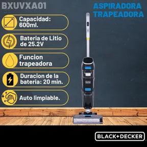 Aspiradora y trampa de polvo inalámbrica Black &amp; Decker Duo Pro Max