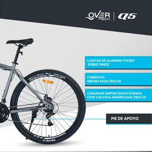 Bicicleta de montaña Overtech Q5 R29 Talle M