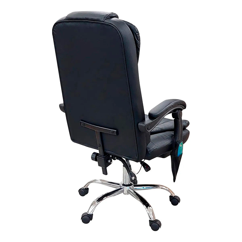 Silla De Oficina Masajeador Presidencial Stephan - Desillas Color Negro -