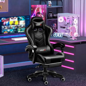 Silla Gamer Vidita Gx2000 Ergonómica Presidencial Reclinable Con Reposapiés Videojuego Pc Professional