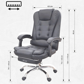 .Stephan Presidential Massager Oficina Silla - Desillas Color Negro