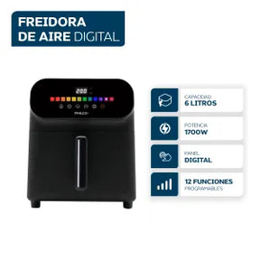 (Promoción de Cumplimiento 🔥) Freidora de Aire Digital 6L Philco FR256PHP
