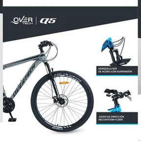 Bicicleta de montaña Overtech Q5 R29 Talle M