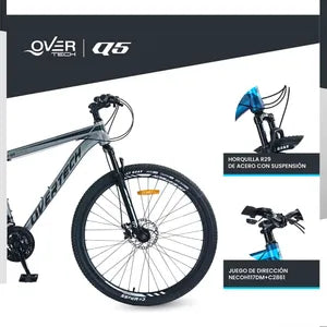 Bicicleta de montaña Overtech Q5 R29 Talle M