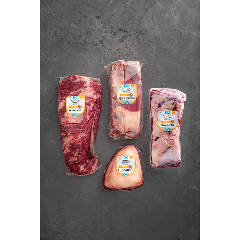 Caja Parrillera Premium 4 Cortes – 4,9 kg: Picaña, Pulpón, Asado y Costillas