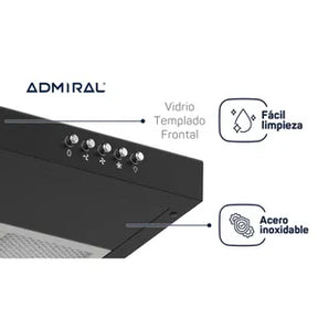 (Promoción de Feliz Cumpleaños 🔥) Purificador Admiral 60cm 918A Negro 