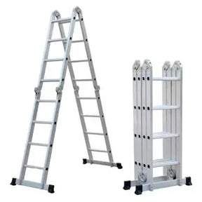 Escalera articulada de aluminio 4x4 de 16 escalones Garden Life TE1700 multiusos