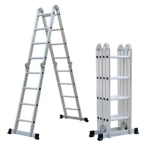 Escalera articulada de aluminio 4x4 de 16 escalones Garden Life TE1700 multiusos