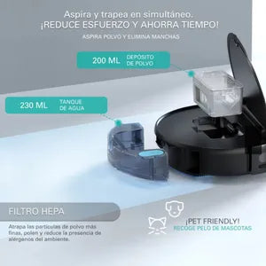 (Promoción de cumpleaños 🔥) Aspiradora Robot Philco RVCF25PI con Trapeadora