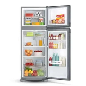 Heladera Whirlpool No Frost WRM39CK de acero inoxidable con montaje superior de 340 lts