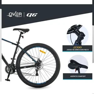 Bicicleta de montaña Overtech Q6 R29 Talle L