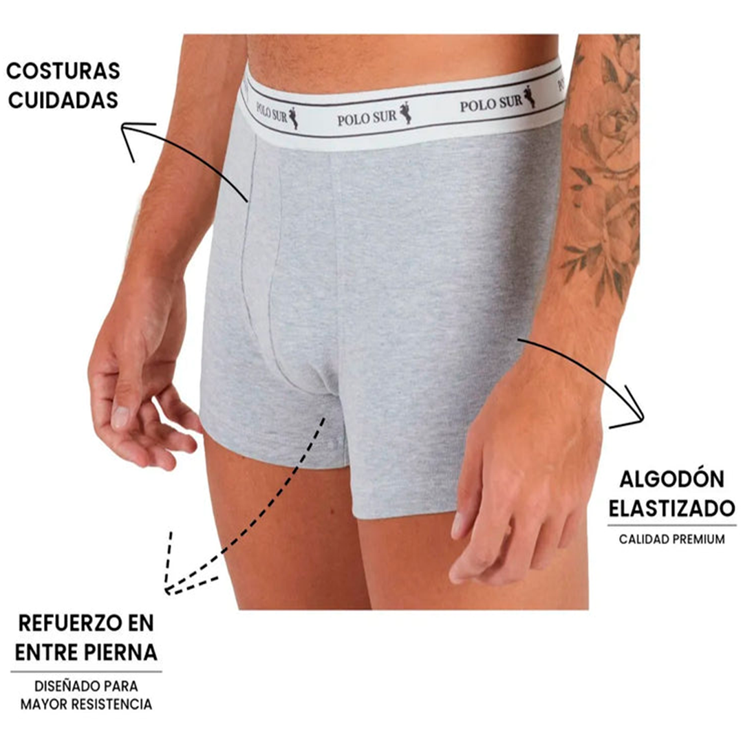 12 Boxers Cortos, Polo Sur, Máxima Calidad. Precio Mayorista