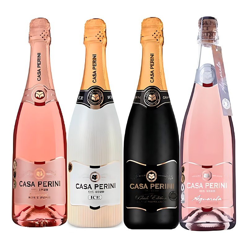 Cubo de vino espumoso Casa Perini Variedades – 7 botellas de 750 ml