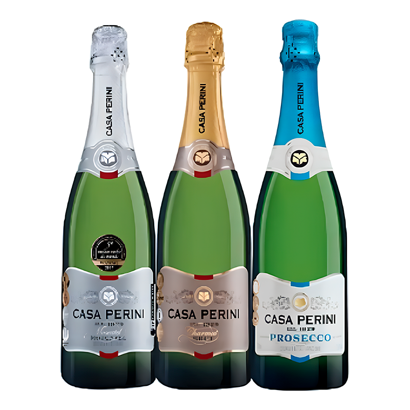 Cubo de vino espumoso Casa Perini Variedades – 7 botellas de 750 ml