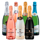 Cubo de vino espumoso Casa Perini Variedades – 7 botellas de 750 ml