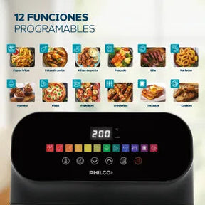(Promoción de cumplimiento🔥) Freidora de aire digital 6L Philco FR256PHP