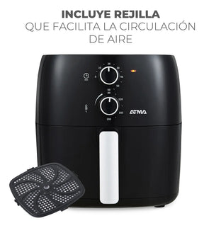 -Freidora De Aire Atma Fr60mabp 1300 W 6.5 L Con Temporizador 