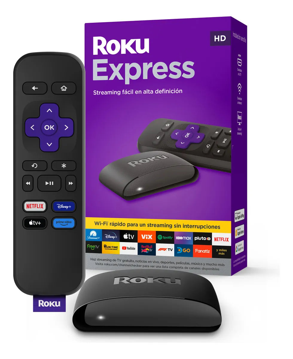 (Promoción de cumpleaños 🔥) Roku Express 3960 HD dispositivo de streaming con control remoto