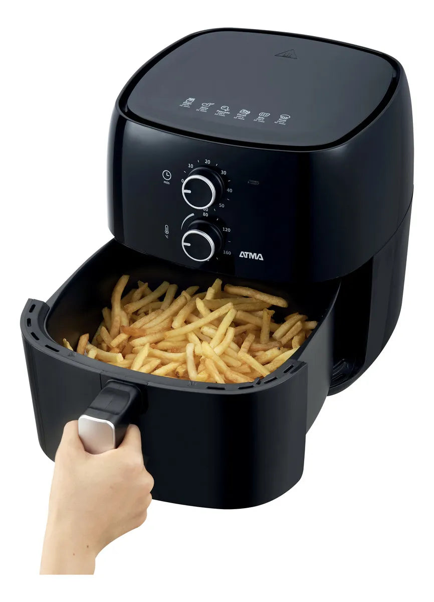 Freidora De Aire Atma Fr60mabp 1300 W 6.5 L Con Temporizador-
