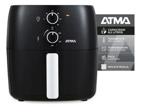 .Freidora De Aire Atma Fr60mabp 1300 W 6.5 L Con Temporizador- 