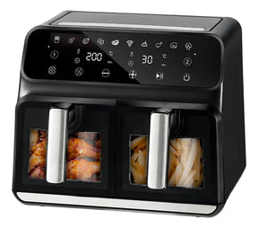 - Aire Freidora Novohome Digital 8Lts Doble Canastos 4+4 1700W NH-AF DUAL 100W