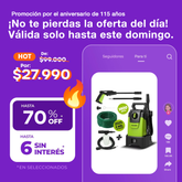 (Promoción Gumpleaños 🔥) Hidrolavadora Kroner 1400w 105 Bar AutoStop + Accesorios de Regalo