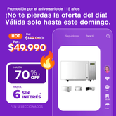 (Promoción Gumpleaños 🔥) Microondas Atma WATDS20UBP 20 Litros