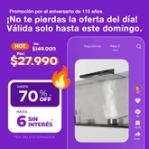 (Promoción de Feliz Cumpleaños 🔥) Purificador Admiral 60cm 918A Negro 