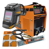 (Promoción 🔥) Soldadora Inverter Lusqtoff Iron 100 + Máscara + Electrodos + 2 Escudos Magnéticos Máquina de Soldar Careta Fotosensible 