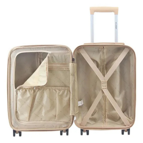 (Promoción 🔥) Valija Amayra Carry On Para Cabina Viaje Avión Equipaje Mujer 20 Pulgadas Reforzada 4 Ruedas 360°