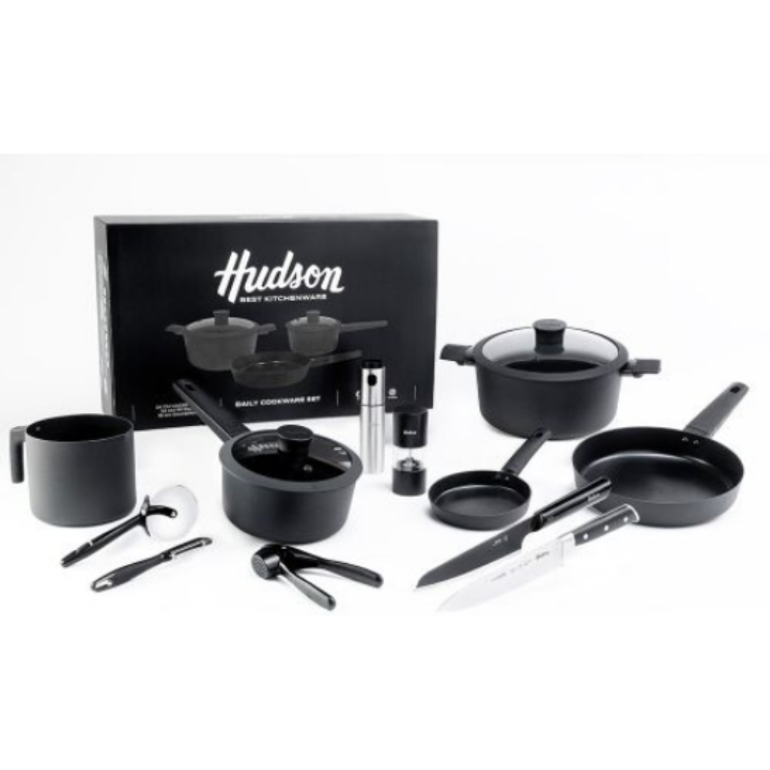 (Promoción 🔥) Batería de Cocina Diaria Hudson 14 Piezas