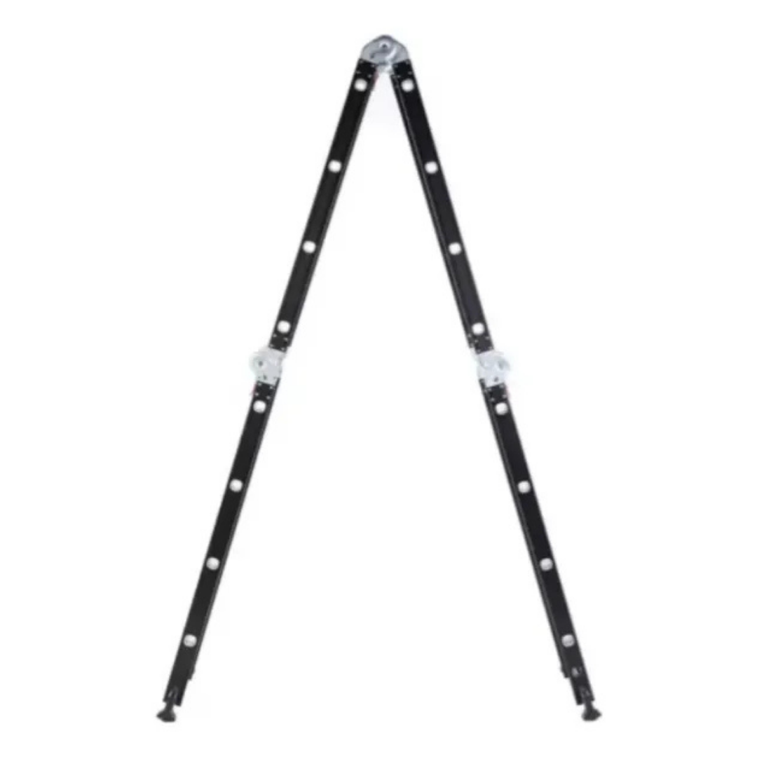 (Promoción 🔥) Escalera de Aluminio 4x4 Articulada 16 Escalones Garden Life Negra Multipropósito