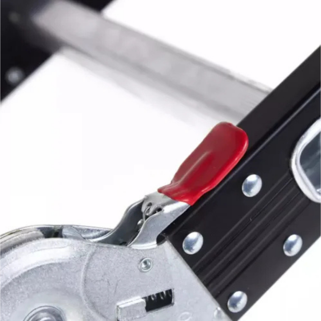 (Promoción 🔥) Escalera de Aluminio 4x4 Articulada 16 Escalones Garden Life Negra Multipropósito