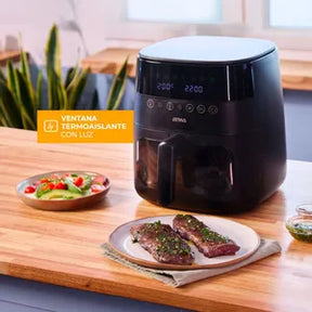 Freidora de Aire ATMA con Display FR246ABP 6Lts Negra 