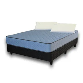 Conjunto de Colchón y Cama de Espuma 2 Plazas + 2 Cojines 