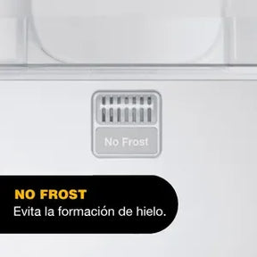 Heladera Whirlpool No Frost WRM39CK de acero inoxidable con montaje superior de 340 lts