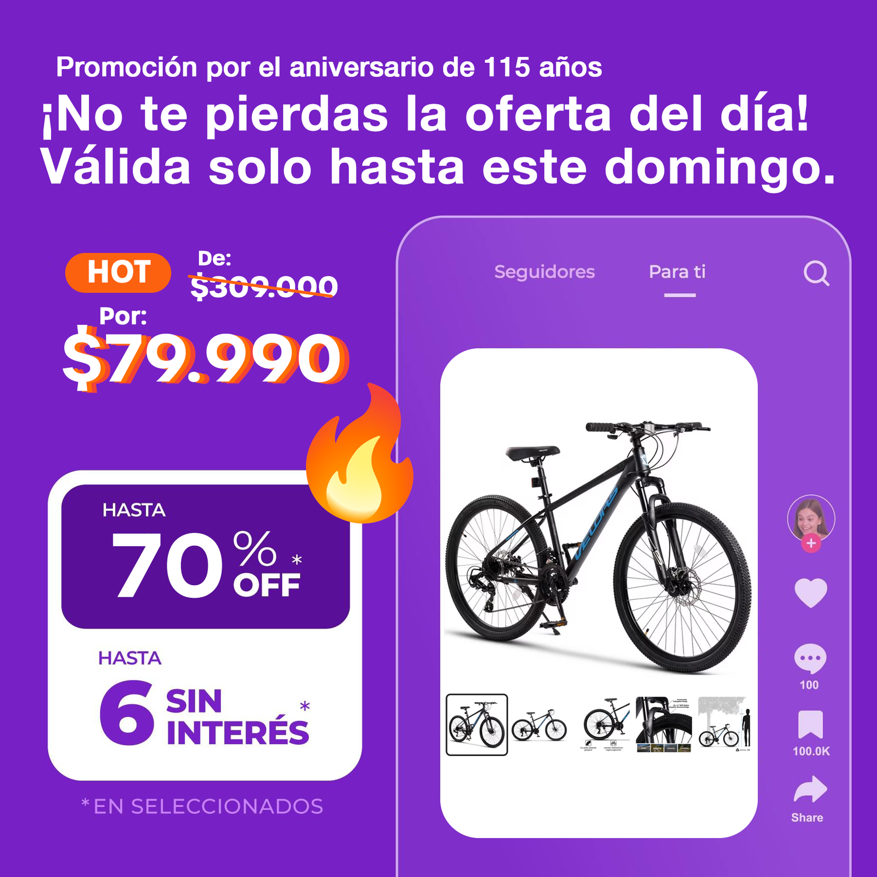 (Promoción de cumpleaños 🔥) Bicicleta de montaña de 26, 27.5 y 29 pulgadas para mujeres y hombres