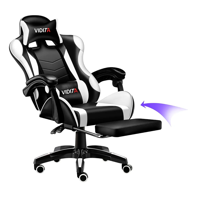 Silla Gamer Vidita Gx2000 Ergonómica Presidencial Reclinable Con Reposapiés Videojuego Pc Professional