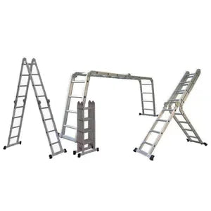 Escalera articulada de aluminio 4x4 de 16 escalones Garden Life TE1700 multiusos