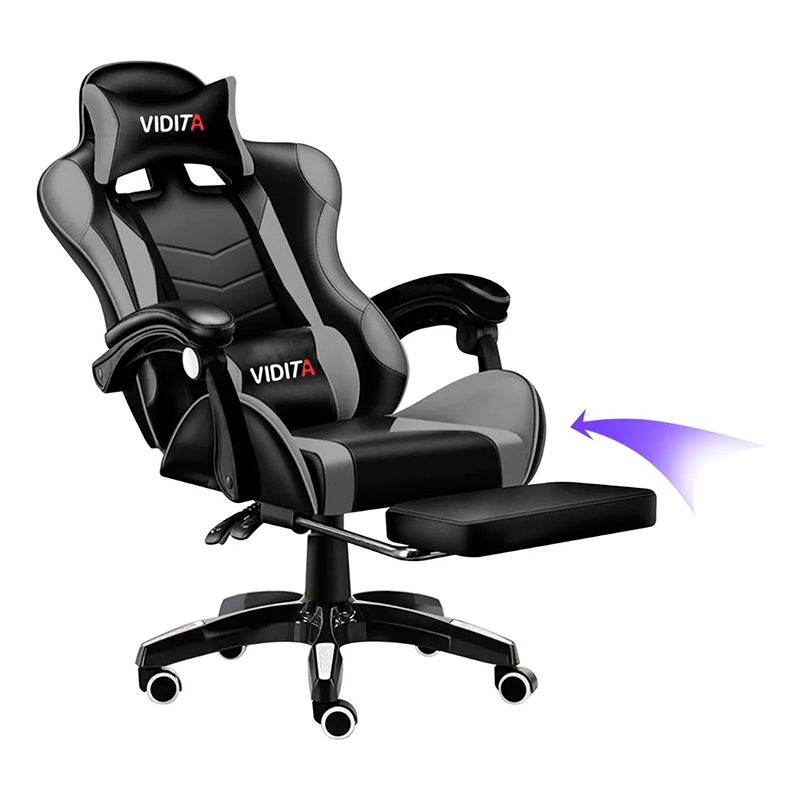 Silla Gamer Vidita Gx2000 Ergonómica Presidencial Reclinable Con Reposapiés Videojuego Pc Professional
