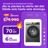 (Promoción Cumplimiento 🔥) Philco Predicta Inverter Lavarropas PHLF8014PI2 8 Kg 1400 RPM