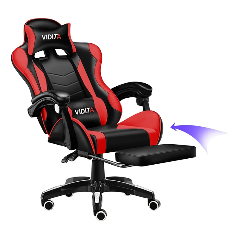 Silla Gamer Vidita Gx2000 Ergonómica Presidencial Reclinable Con Reposapiés Videojuego Pc Professional